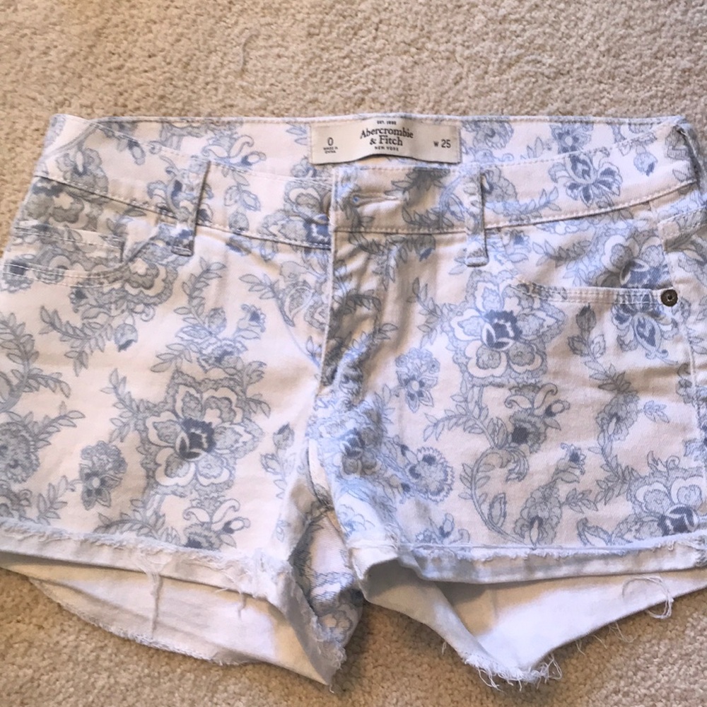 Floral high rise shorts